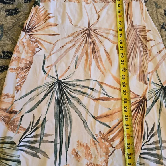 Dainty Jewells Sunset Scene Swimdress with Green and Tan Palm Print - Picture 4 of 9